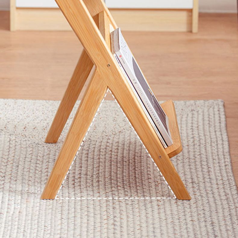 19.7" W Cross Legs End Table Rectangular Glass Side Table for Living Room