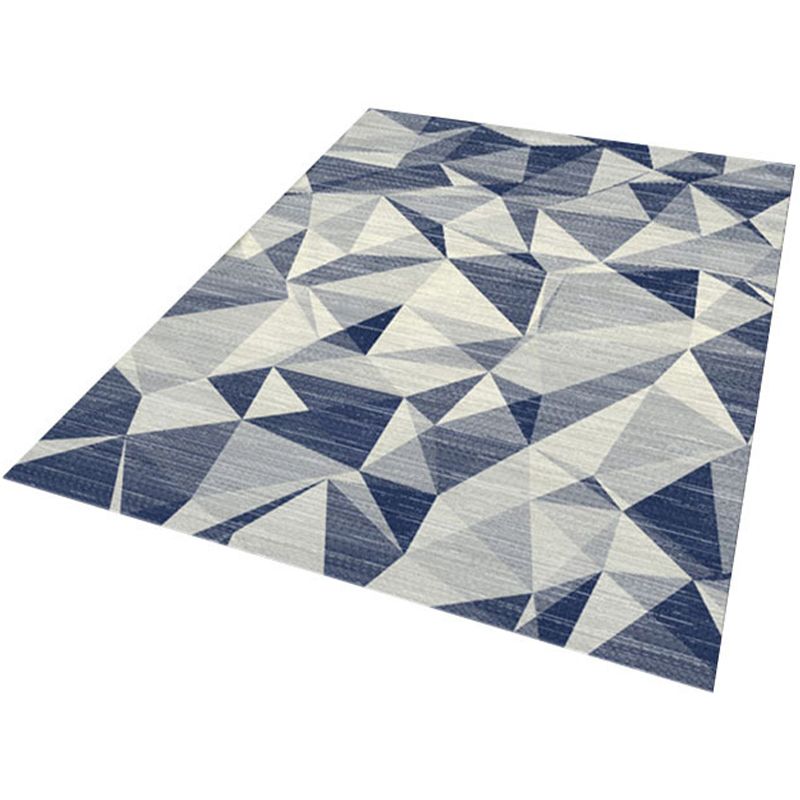 Light Yellow Modern Indoor Rug Polyester Graphic Rug Non-Slip Backing Rug for Living Room