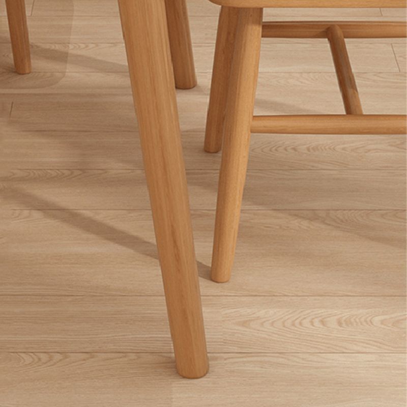 Solid Wood Dining Set 1/5 Pcs Rectangle Dining Table with Slat Back Chairs