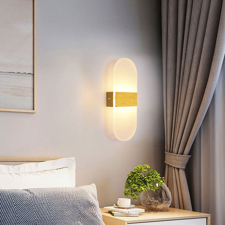 Luces geométricas de pared geométrica Acrílico Flush Monte Mural Diseño para la cama