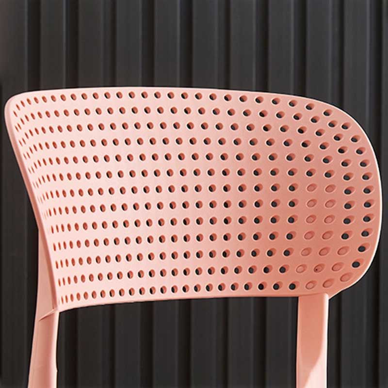 Silla lateral de plástico de comedor de estilo glamor