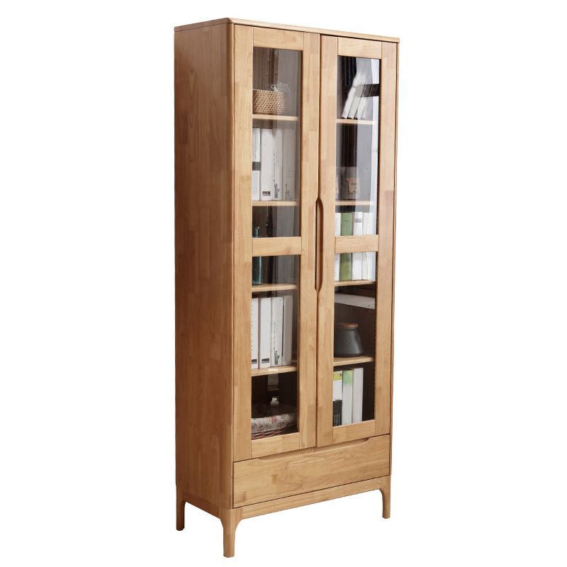 76.77" Tall Wood 1 - Drawer Accent Chest 2 Door Accent Cabinet