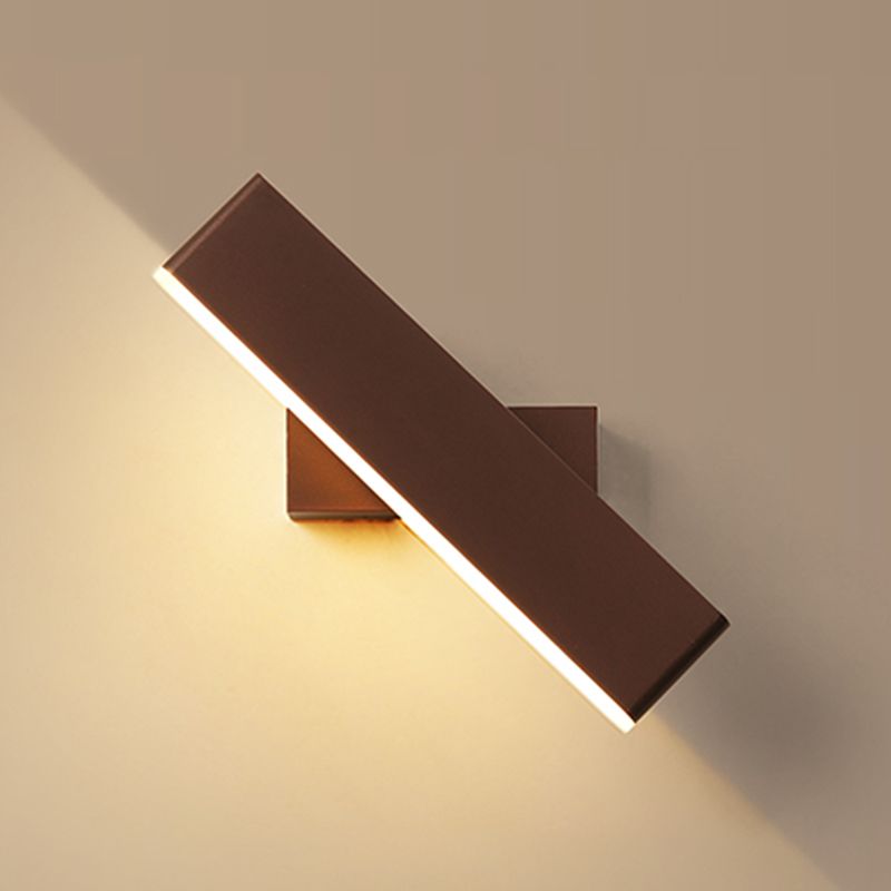 Square Shape Metal Wall Light Modern Style 1 Light Wall Lighting Fixtures