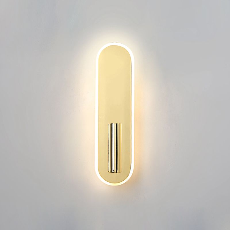Modernist Gold Wall Sconce LED Minimalism Wall Mounted Light(Without Plant)