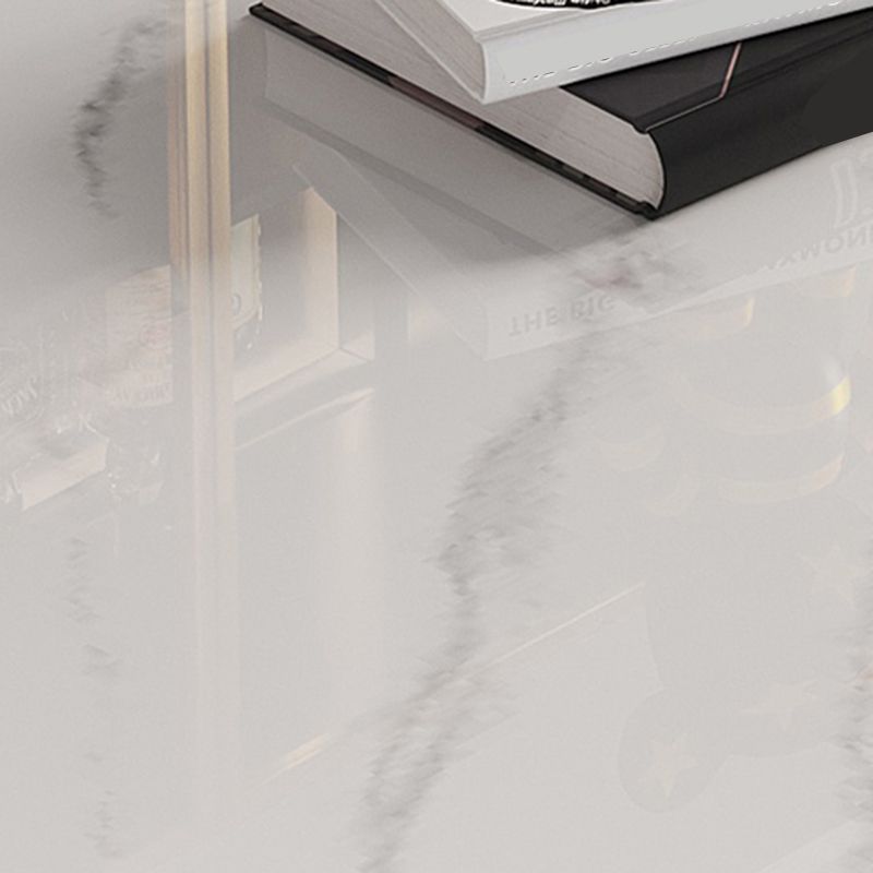 Modern Rectangle Dining Table Sintered Stone Table with 4 Legs