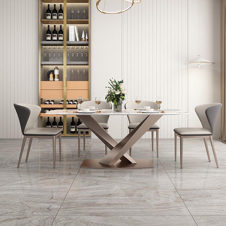 Contemporary Upholstered Armless Chair Home Wingback Dining Chair