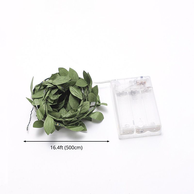 Green Vine String Lamp Nordic Plastic LED Indoor Lighting for Decoration