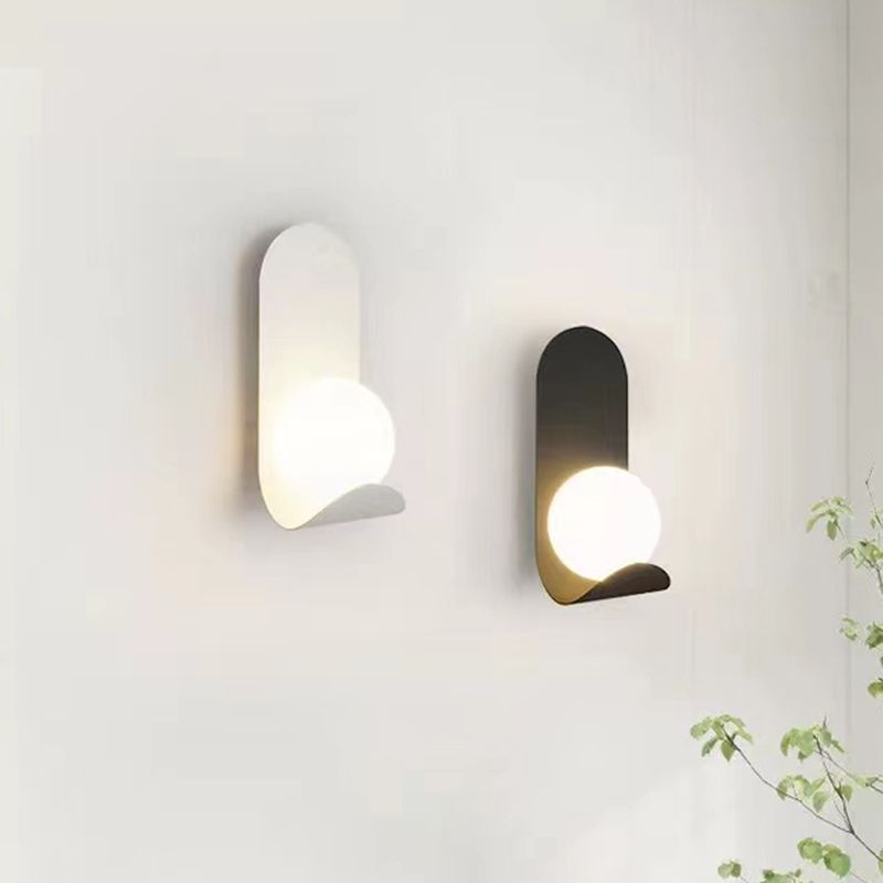 Modernist Wall Sconce Acrylic Shade Wall Light Fixture for Bedroom