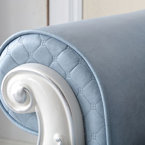 72" Wide French Country Sectional Sofa Leather Sleeper Sectional