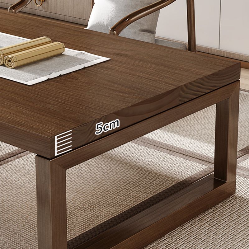 1 Rectangle Coffee Table Solid Wood Sled Single Coffee Table