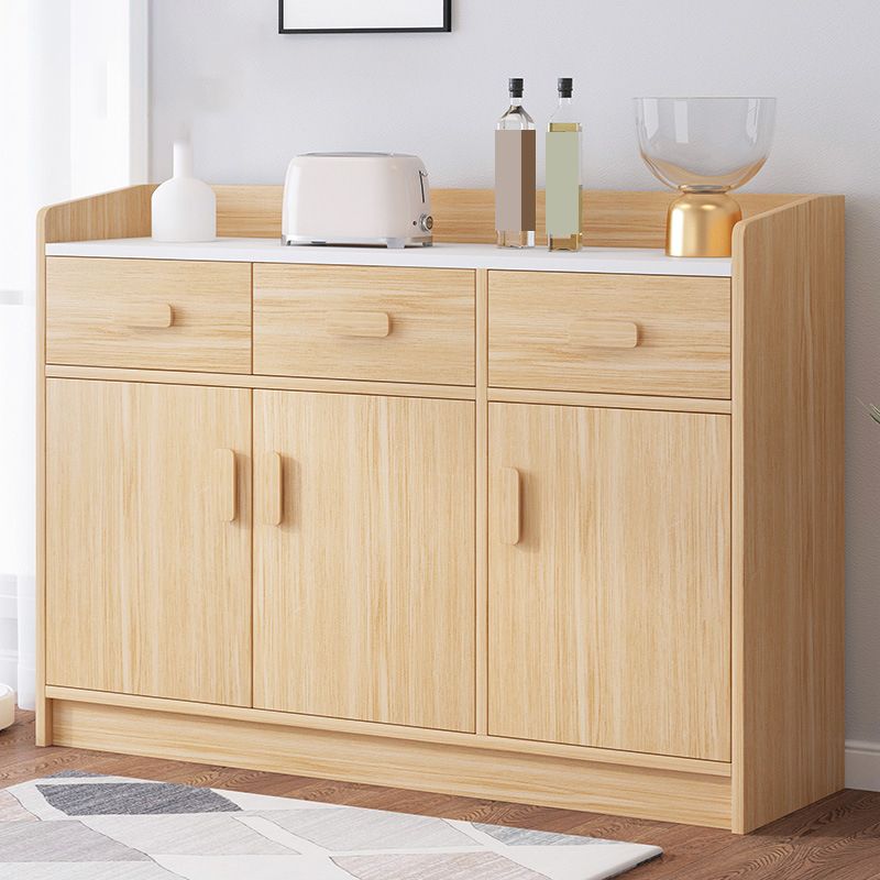13.77" Wide Accent Chest with Drawer Contemporary Wood Chest with Door
