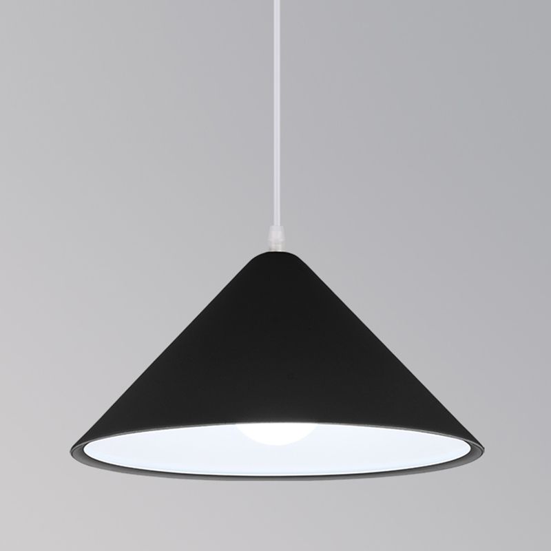 1-Licht-Speisesaal Anhänger Makkaron mehrfarbiger Hanglicht mit konischem Metallschatten