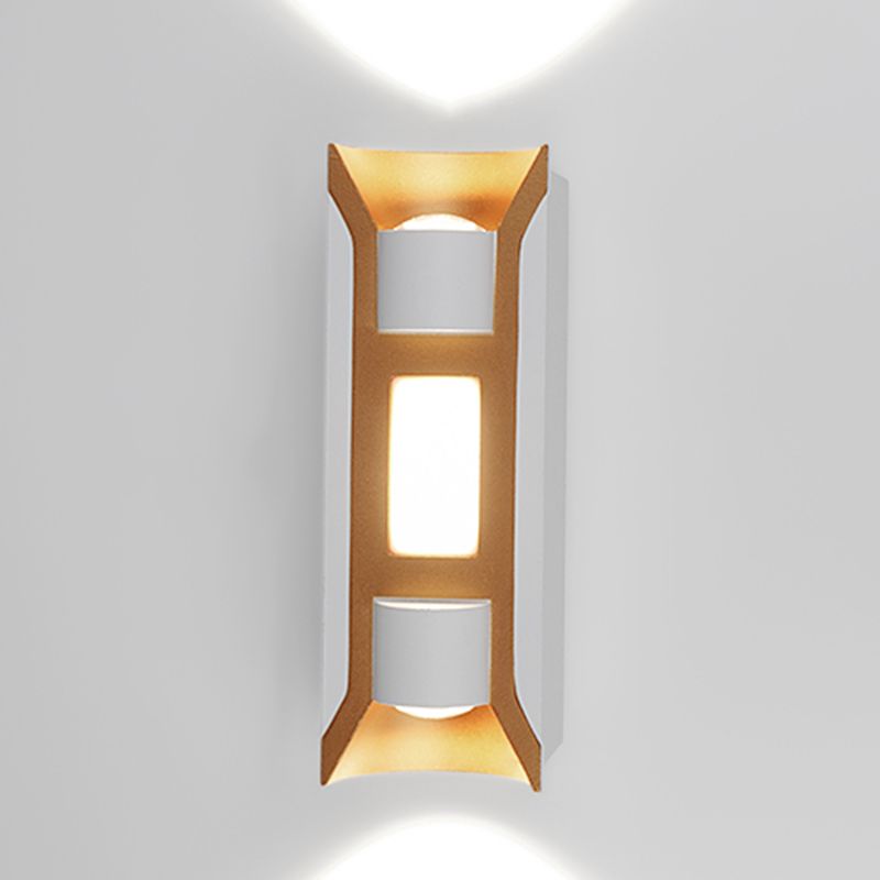 Square Shape Metal Wall Light Modern Style Multi Lights Wall Mount Light