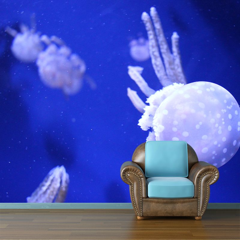 Marine Life Wall Mural Moisture Resistant Home Decor for Sitting Room Bedroom