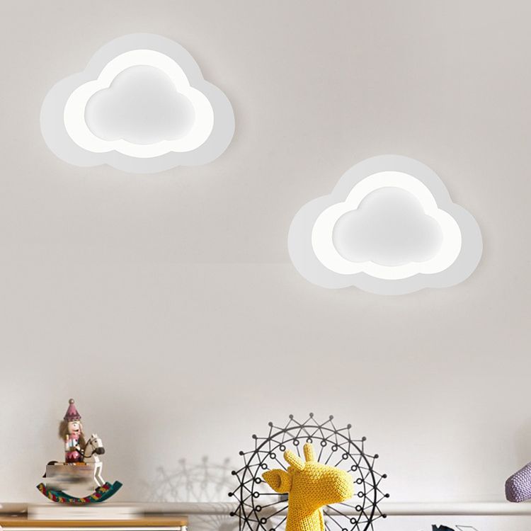 Metal Cloud Wall Mounted Lamps Modern Style 1 Light Wall Mount Lighting