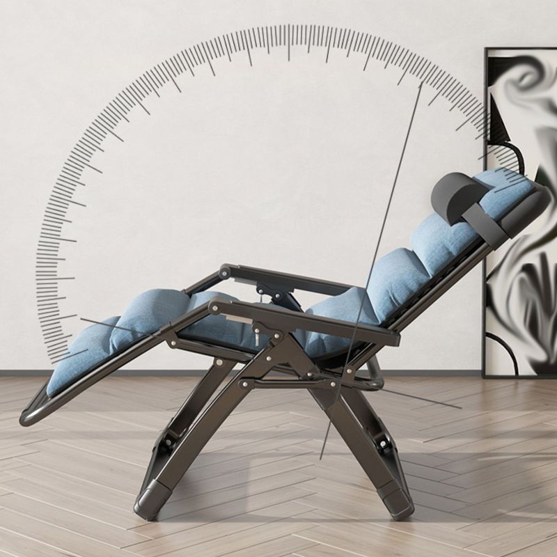 Metal Recliner Chair with Arm Contemporary foldable Chair for Bedroom