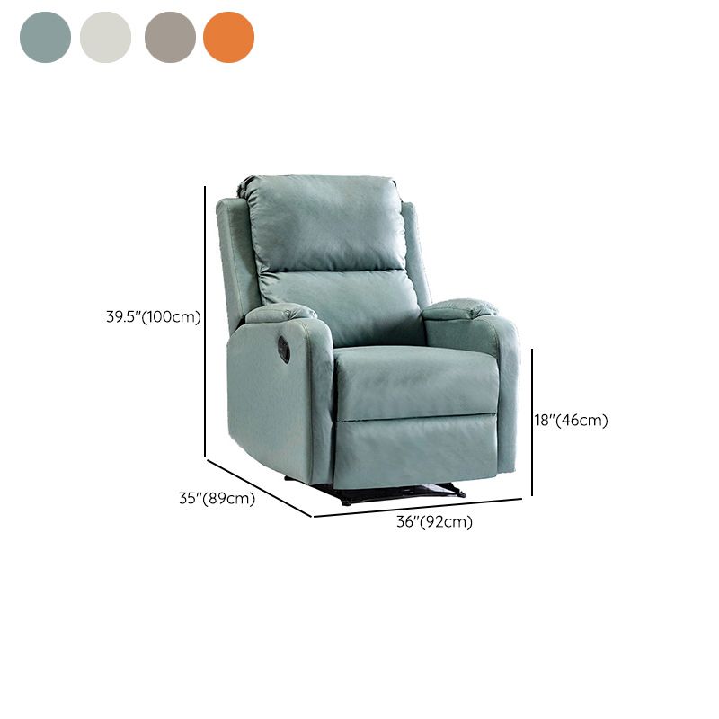 Massage Home Theater Recliner Solid Color Upholstered Recliner Chair