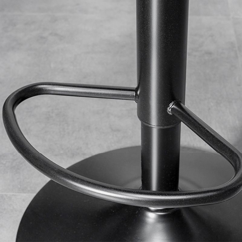 Restaurant Nordic Leather Bar Stool Modern Adjustable Height Stool