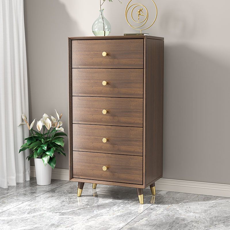 Engineered Wood Glam Chest Bedroom Storage Chest with Drawers