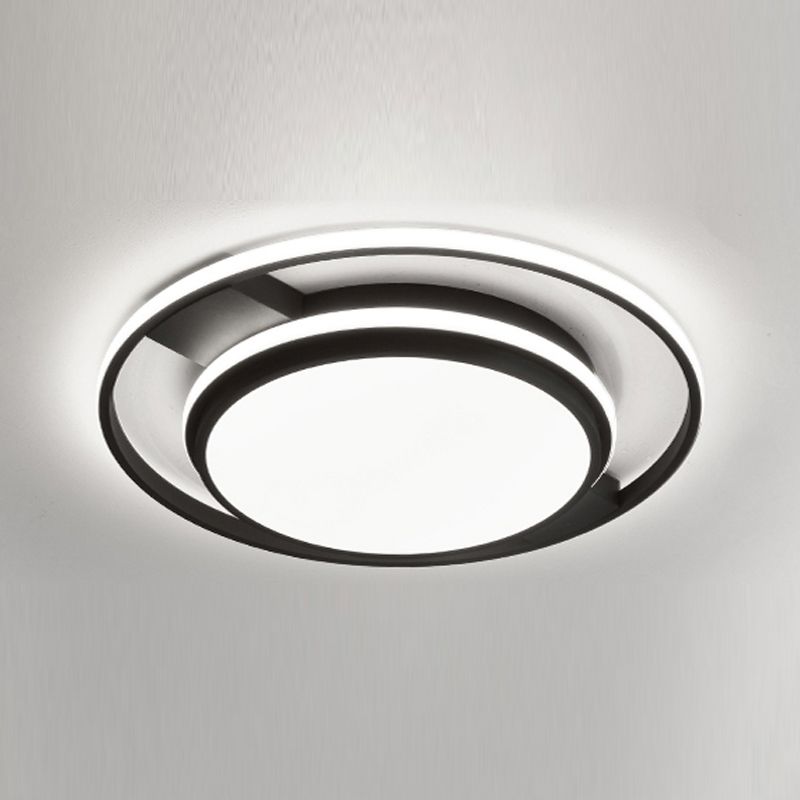 Geometry Shape LED Ceiling Lamp Modern Iron 3 Lights Flush Mount for Living Room