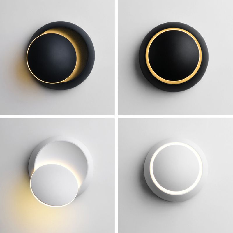 Disk Acrylic Wall Lighting Fixtures Modern Wall Mounted Light Fixture for Bedroom