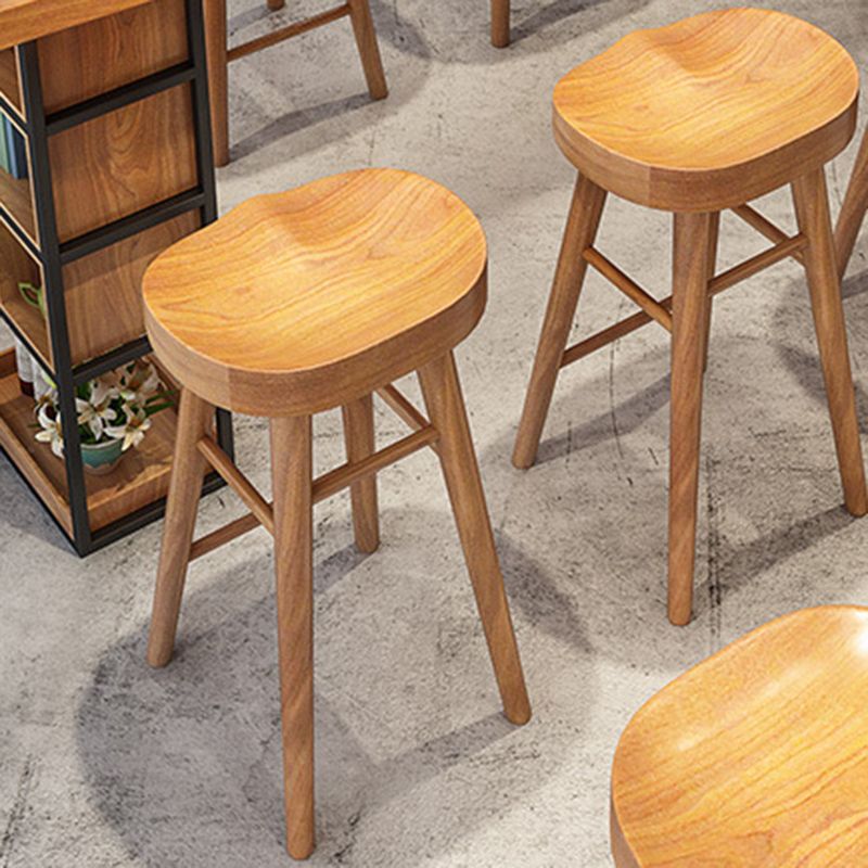 Contemporary Bar Table Set 1/4 Pieces Rectangle Solid Wood Bar Table Set for Indoor