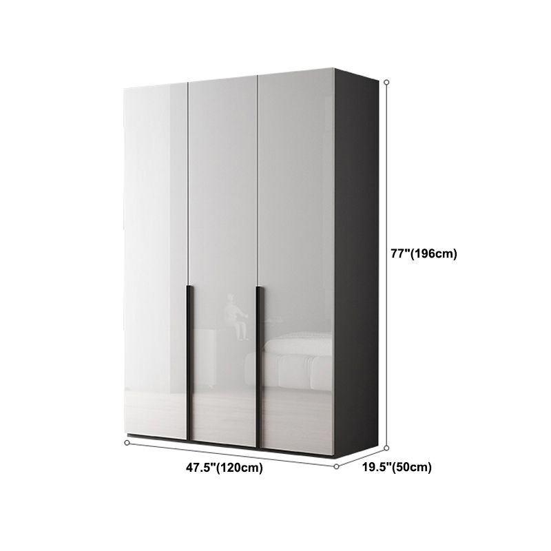 Modern Wardrobe Closet With Shelves Engineered Wood Wardrobe Armoire