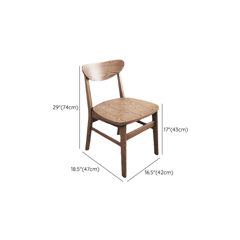 Modern Side Chair Solid Wood Indoor Dining Chair for Living Room