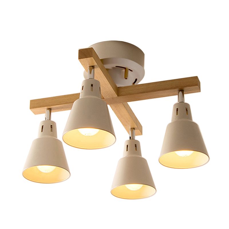 MONOCHROME BEAU SUBSEMBLE SEMI FLUX PLADIER LIGHT 4 LIGLES MODERNE METALLIQUE PLAFIQUE POUR LA CHAMBRE