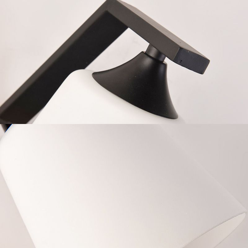 Bodet Shade Stair Corridor Lampe Opal Verre 1 tête CONTEMPORARY SCONCE LIGHT