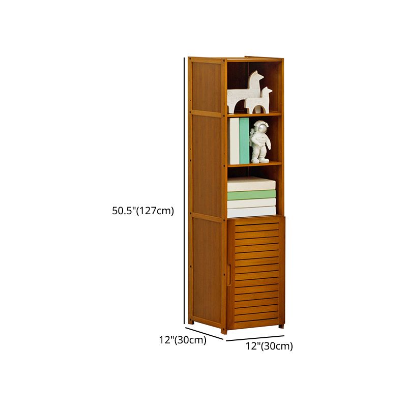 Modern Style Bookshelf Standard Closed Back Wooden Bookcase for Home