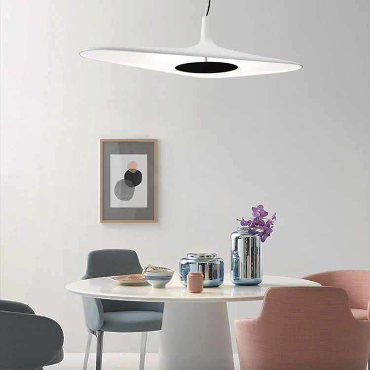 Modernes Harz-Pendel Licht Schlankes 1-Licht-LED-Deckenleuchte für Esszimmer