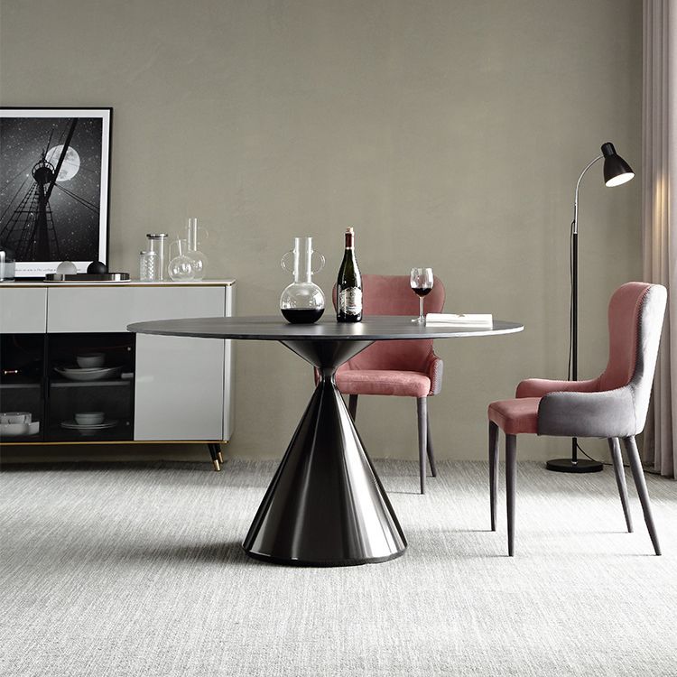 Stone Top Dining Table Modern Pedestal Dining Table for Home