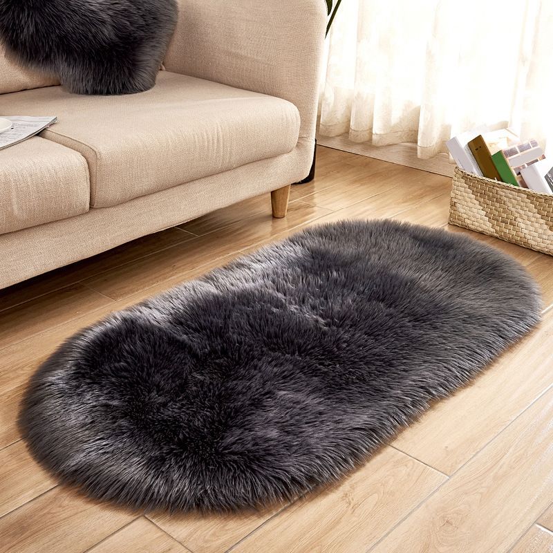 Stylish Plain Rug Multi Color Natural Carpet Fluffy Stain Resistant Pet Friendly Anti-Slip Backing Rug for Living Room