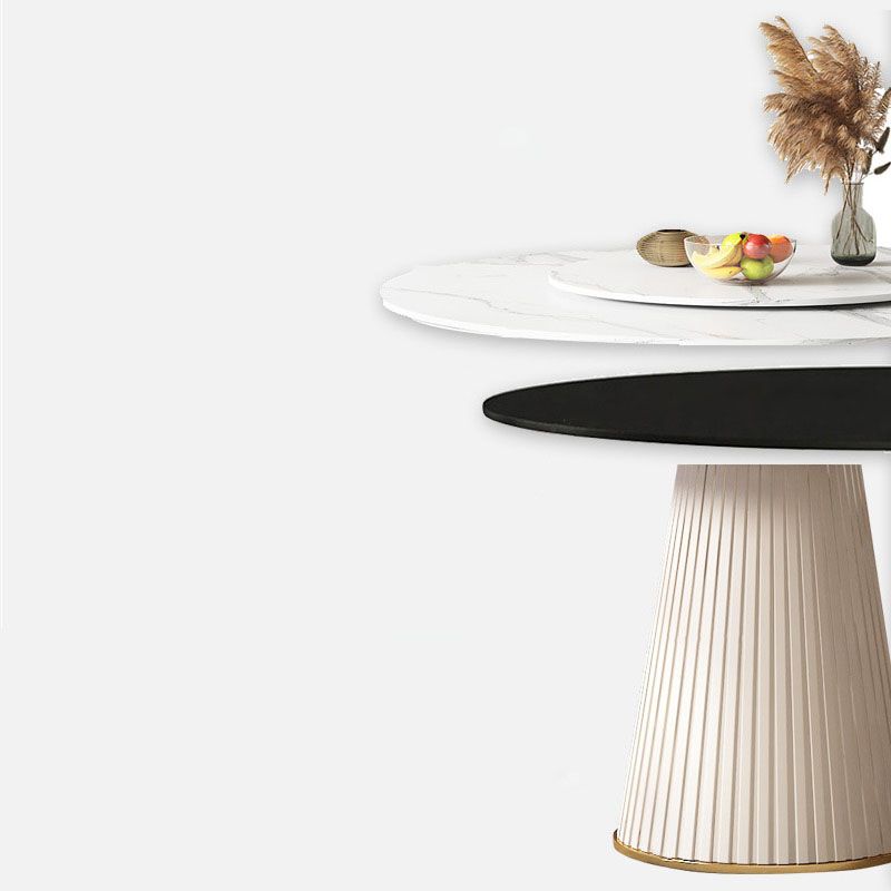 Modern Dinning Table with White Marble Round Dining Table for Kitchen