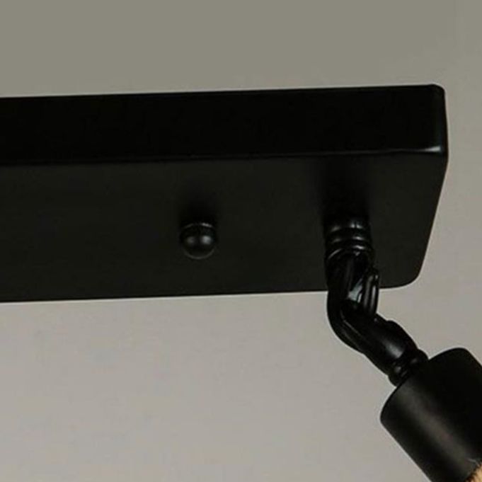 Industrial Hanging Ceiling Light Metal Pendant Lighting Fixtures in Black Finish