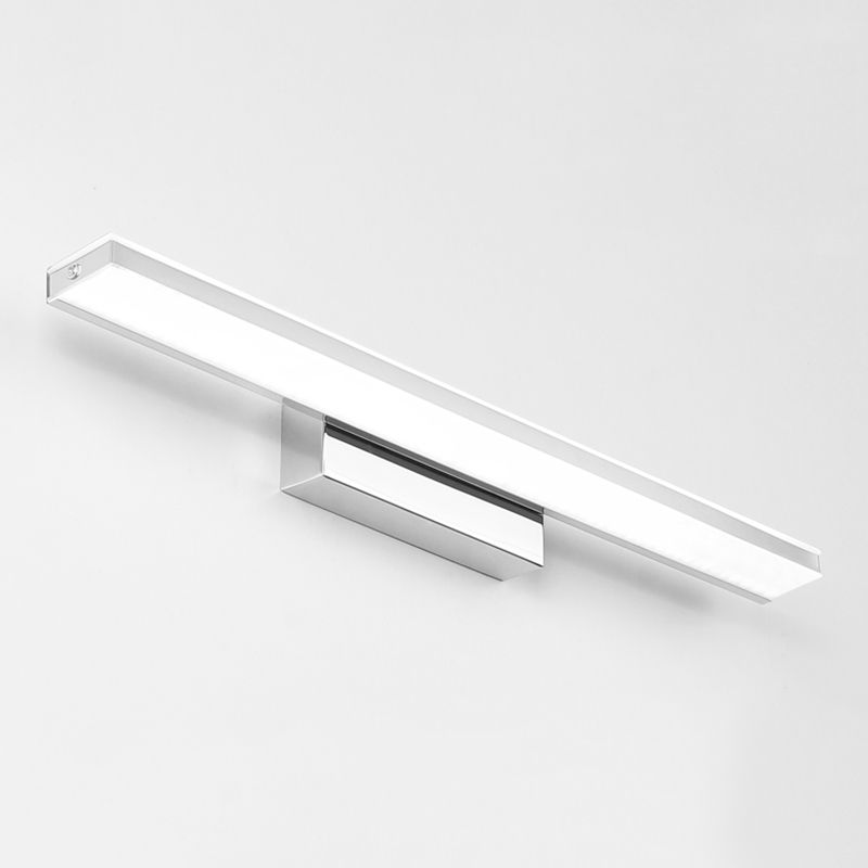 Lampada a parete lineare in acciaio inossidabile Sconce Minimalismo Sconcetto per il bagno