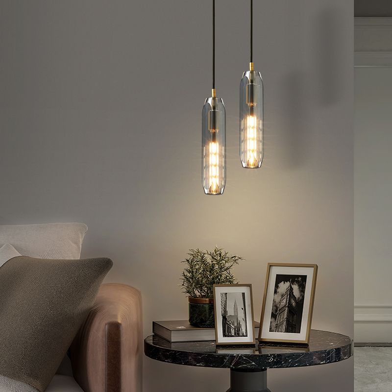 Geometric Suspension Pendant Modern Style Crystal 1 Light Down Lighting