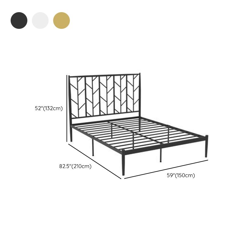 Modern and Contemporary Metal Open Frame HeadboardNo Theme Bed