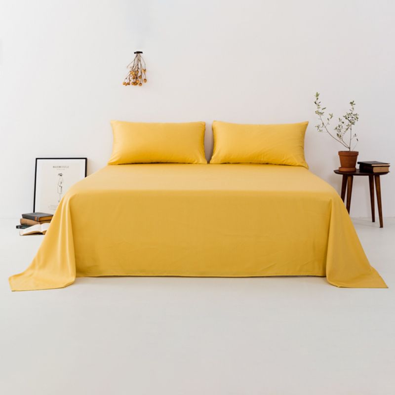Sheet Sets Tencel Solid Color Breathable Super Soft Wrinkle Resistant Bed Sheet Set
