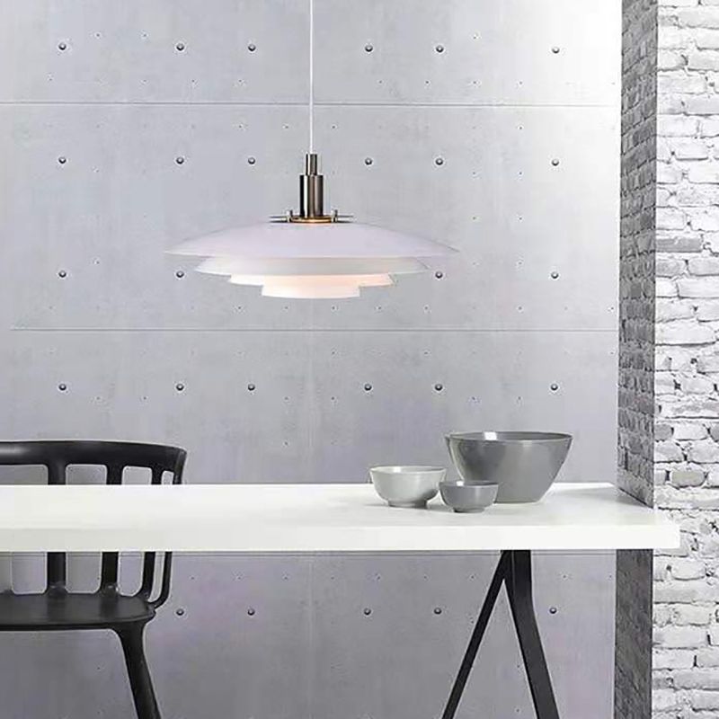 Lámpara colgante de metal ligero colgante contemporáneo para sala de estar en el salón