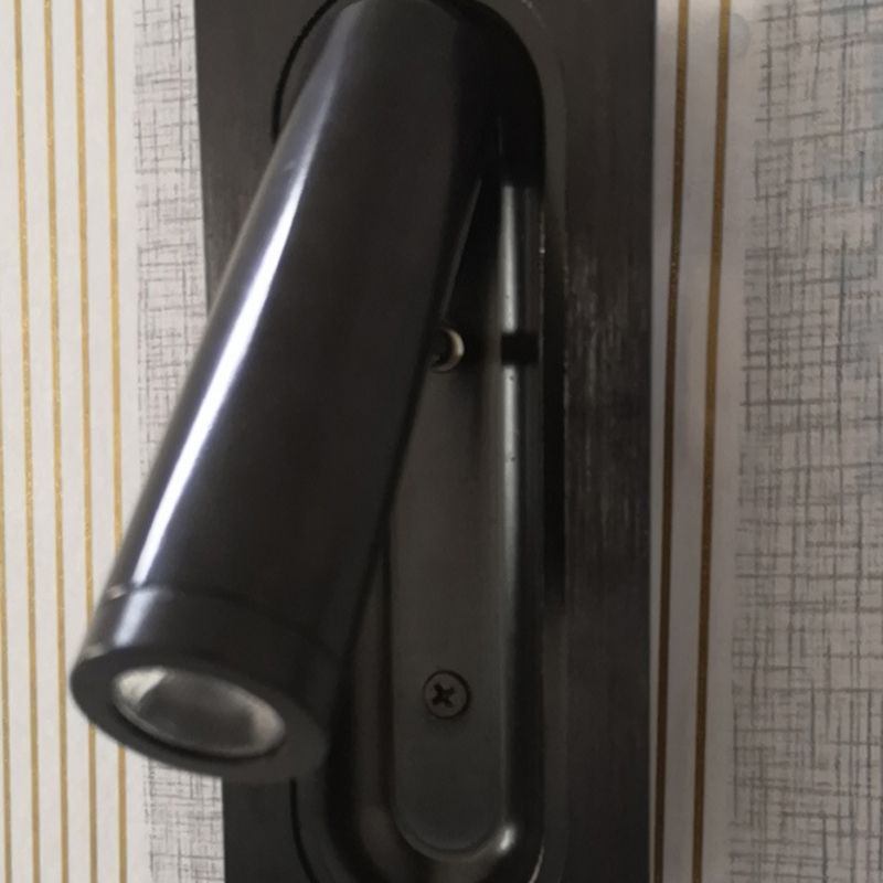 1-Light Geometric Wall Mount Light Modern Style Metal Reading Wall Lamp