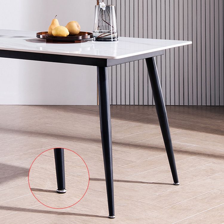 Modern 1/5/7 Pieces Dining Set Rectangle Stone Dining Table for Kitchen Dining Room