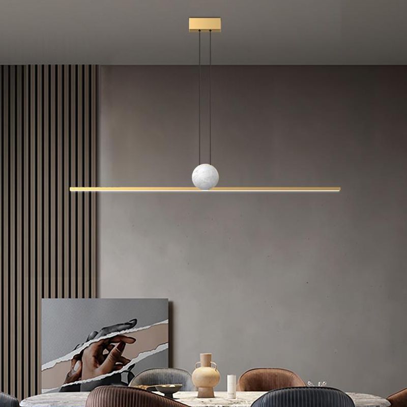Modern Style Pendant Lighting Fixtures Brass Shade Island Lighting Ideas for Kitchen