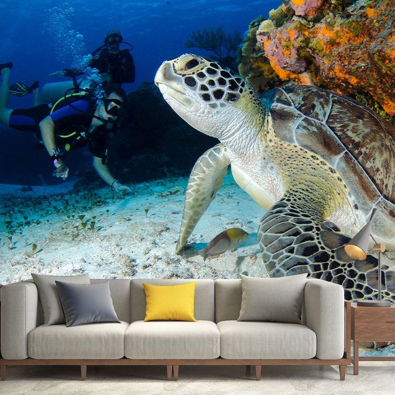 Photography Stain Resistant Wallpaper Undersea Home Decor Wall Mural