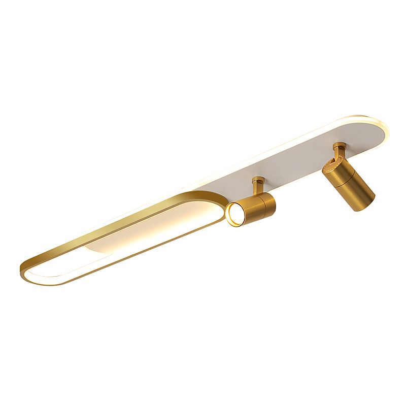 Metal Flush Mount Modern Linear Ultra-thin Ceiling Light Fixture for Hallway