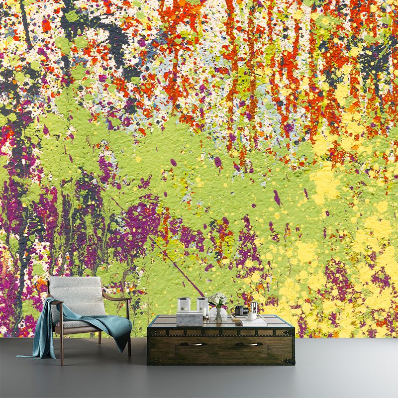 Abstract Illustration Mural Wallpaper Contemporary Living Room Decoration