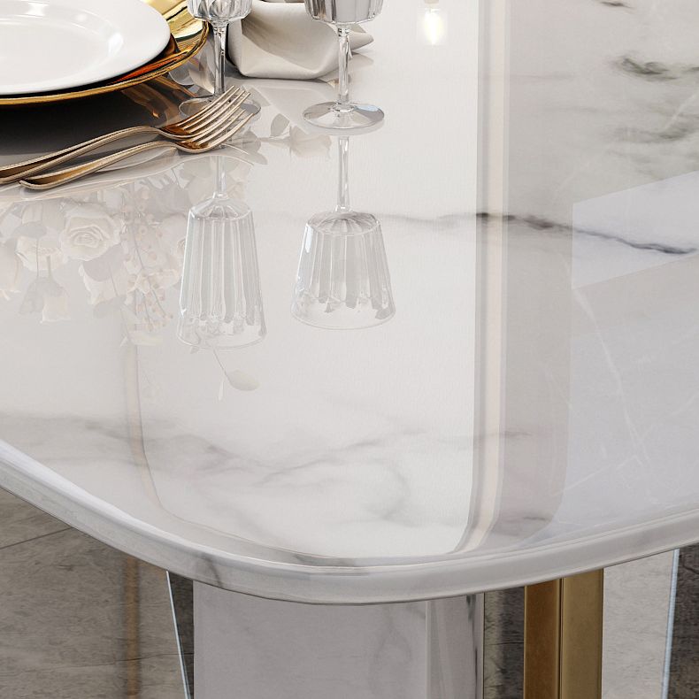 Contemporary Style Rectangle Table Set 1/4/5/7 Pieces Dining Set for Home