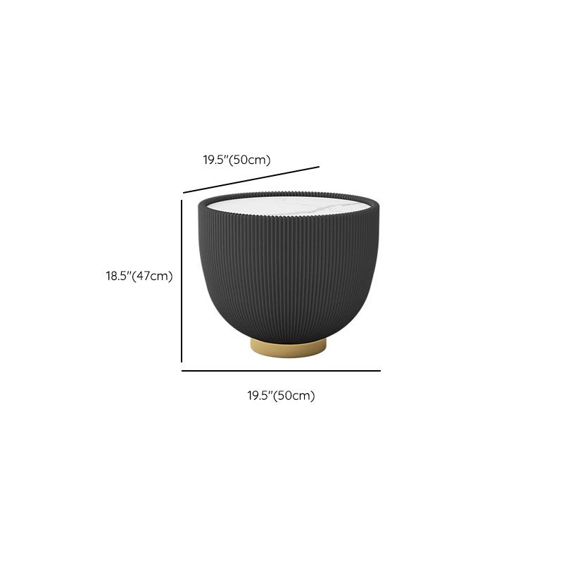 Modern Style Round Coffee Table Stone Top Coffee Cocktail Table