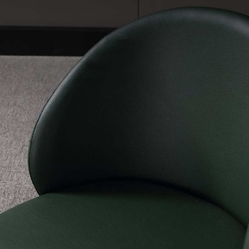 Silla de comedor de estilo moderno, silla auxiliar de cocina sin brazos con patas de metal